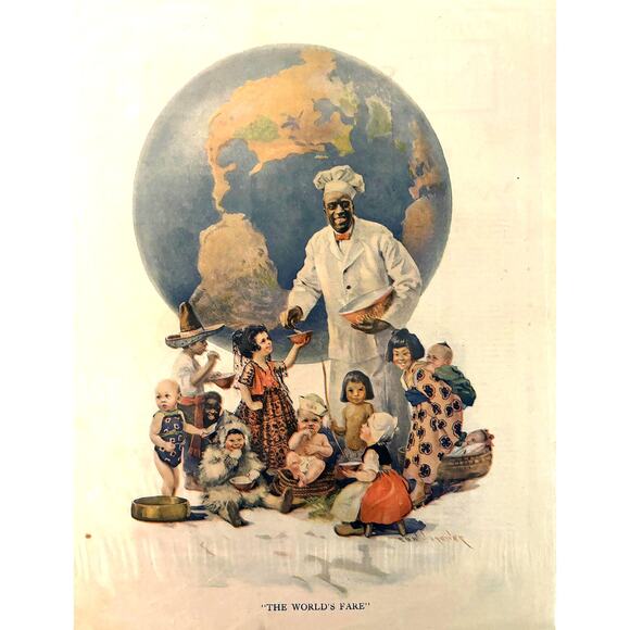 1923 Original Antique Magazine Ad | Cream of Wheat | "The World's Fare" - Picture 1 of 4